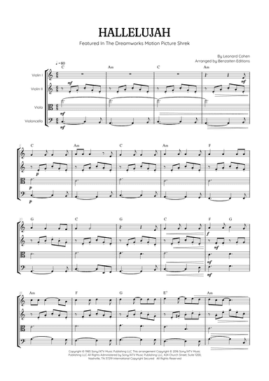Hallelujah (arr. Benzaiten Editions)