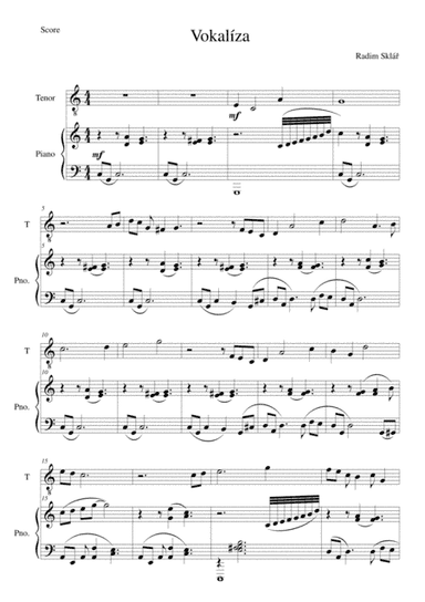 Vocalise for Tenor