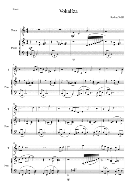 Vocalise for Tenor