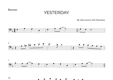 Yesterday (arr. Alex Nunes Rodrigues)
