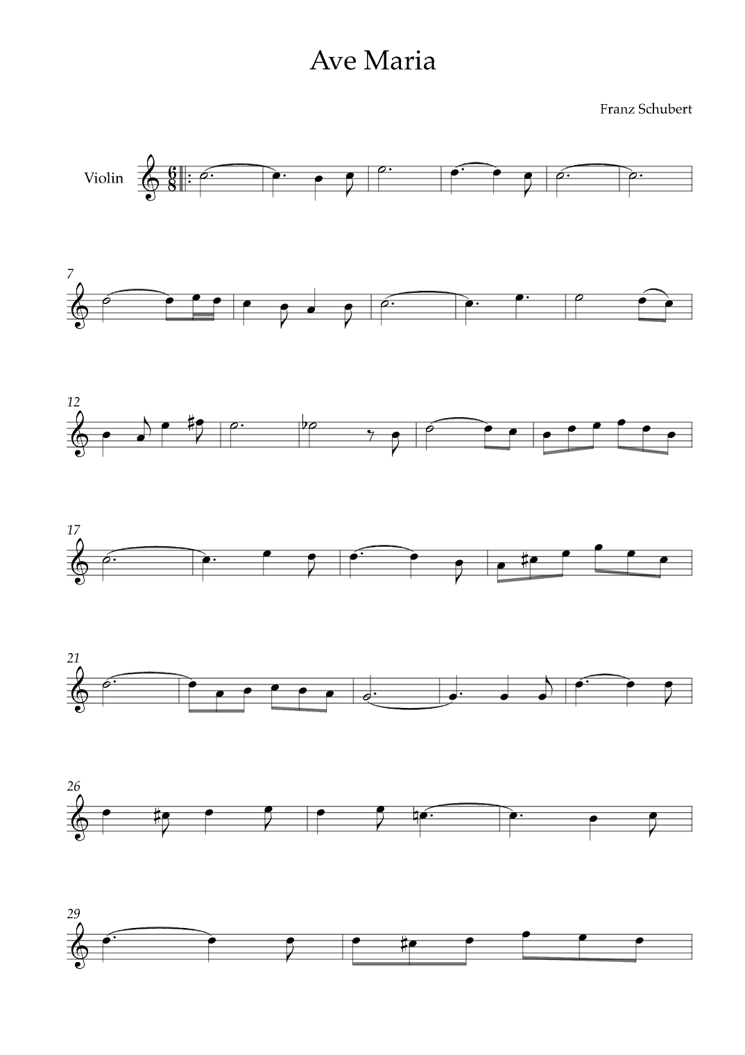 Ave Maria (arr. Karen Gueiros)