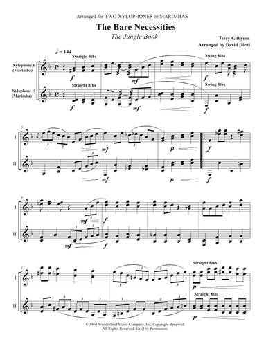 The Bare Necessities (arr. DAVID DIENI)