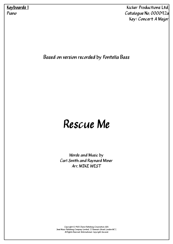 Rescue Me (arr. Mike West)