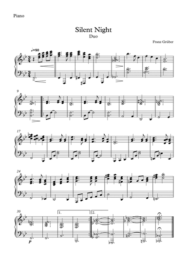 Silent Night - Trombone and Piano (arr. Vinícius Louzada)