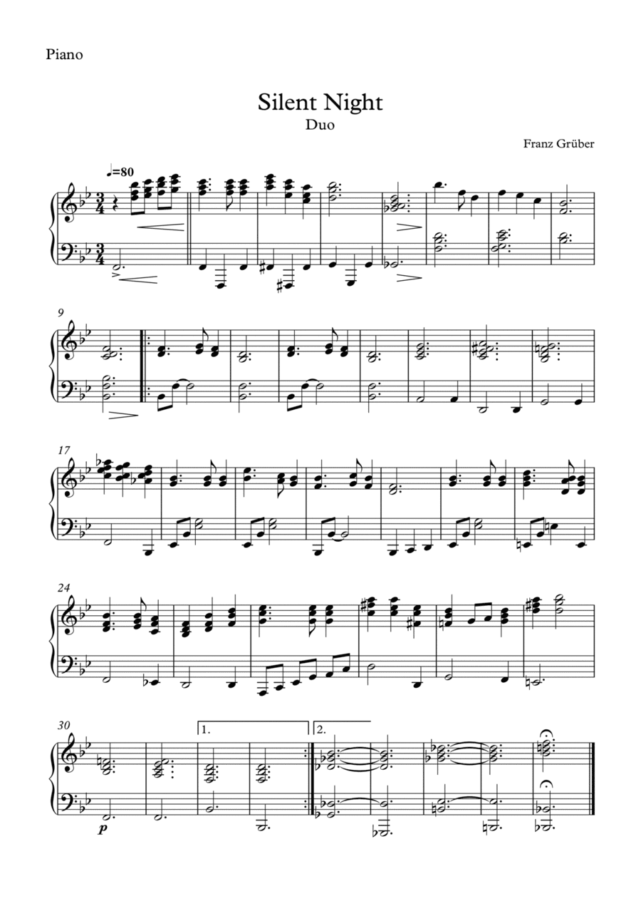 Silent Night - Trombone and Piano (arr. Vinícius Louzada)