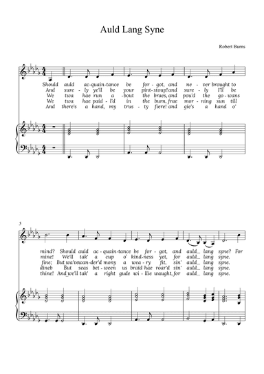 Auld Lang Syne (arr. Alex Nunes Rodrigues)