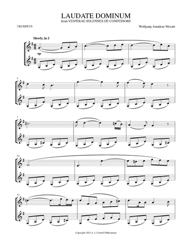 Laudate Dominum (arr. Mark Phillips)
