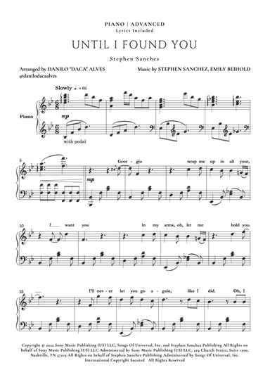 Until I Found You (arr. Danilo "Daca" Alves)