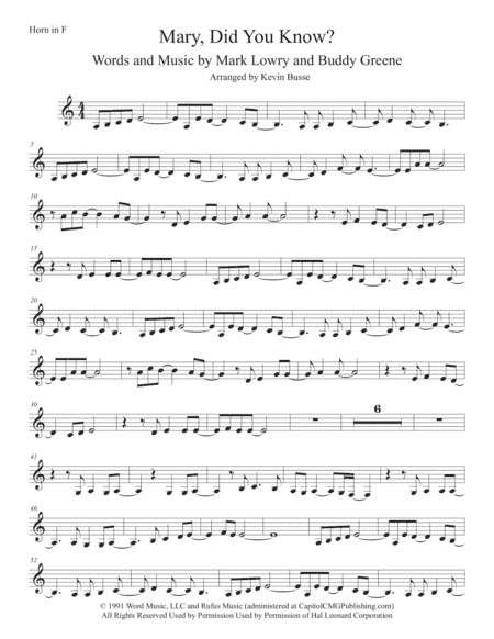 Mary, Did You Know? (arr. Kevin Busse)