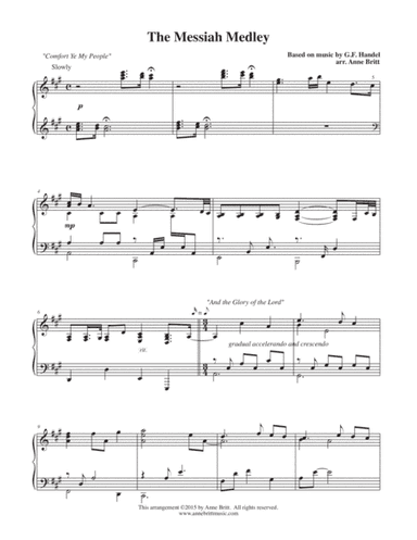 The Messiah Medley (based on songs from "Messiah" by G.F. Handel) (arr. Anne Britt)