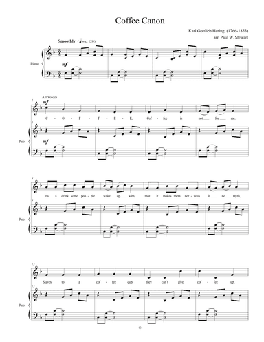 Coffee Canon (arr. Paul William Stewart)