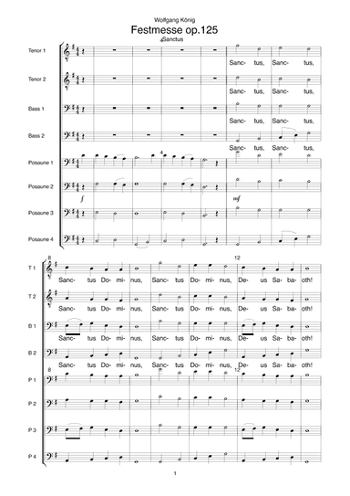 Festmesse op.125 (Sanctus)