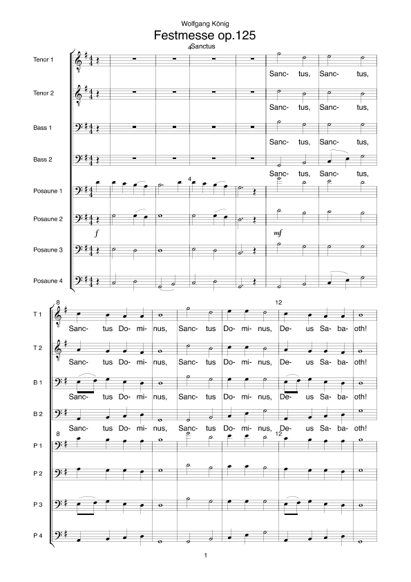 Festmesse op.125 (Sanctus)