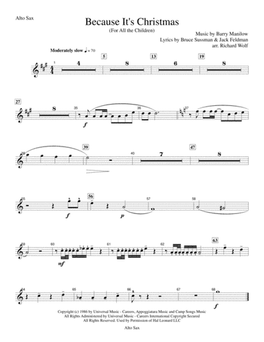 Because It's Christmas (For All the Children) (arr. Richard Wolf)