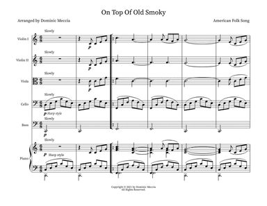On Top Of Old Smoky (arr. Dominic Meccia)