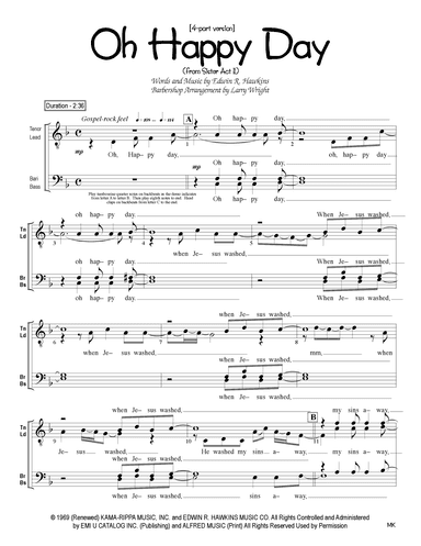 Oh Happy Day (arr. Larry Wright)