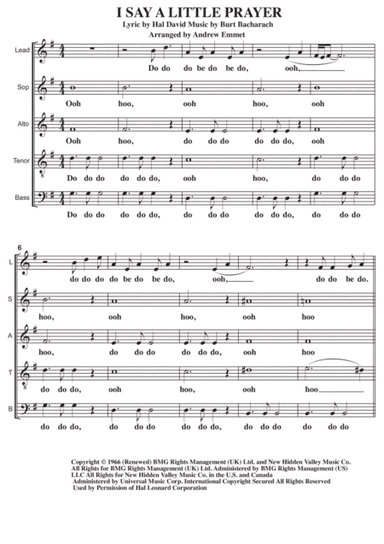 I Say A Little Prayer (arr. Andrew Emmet)
