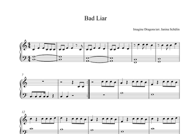 Bad Liar (arr. Janina Schülin)