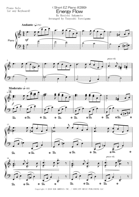 Energy Flow (arr. Tsuyoshi Yoroiguma)