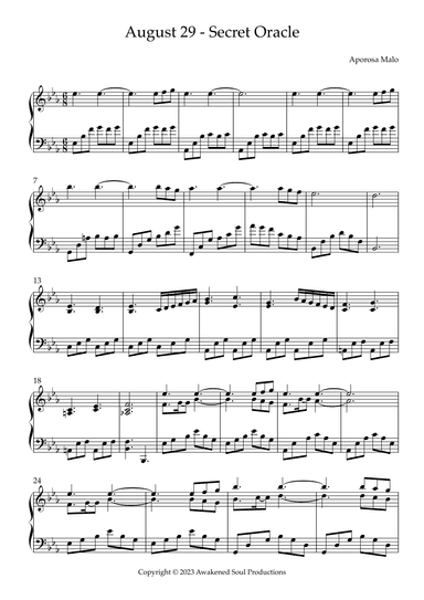 August 29 - Secret Oracle