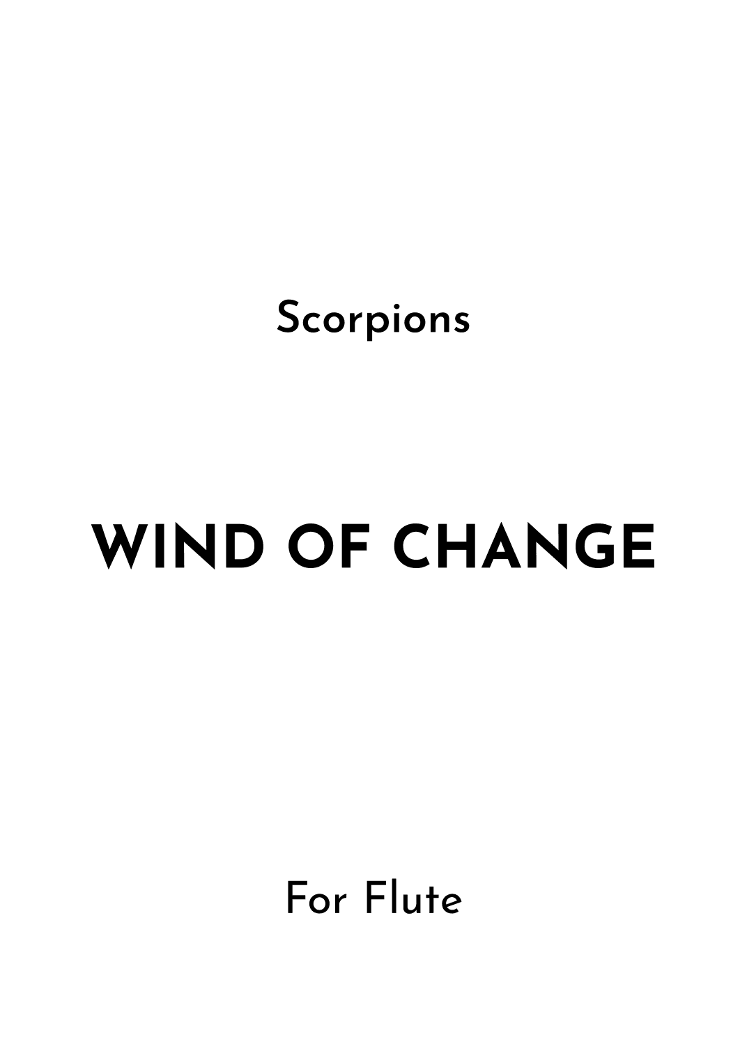 Wind Of Change (arr. Jireh J.)