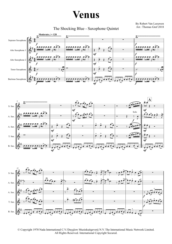 Venus (arr. Thomas Graf)