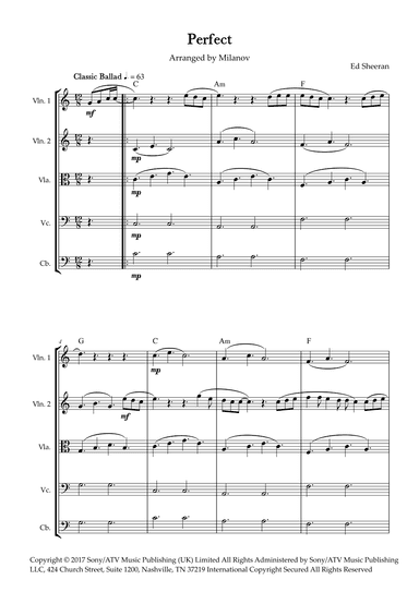 Perfect (arr. Milanov)