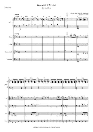 Wouldn't It Be Nice (arr. Fernando Britto)