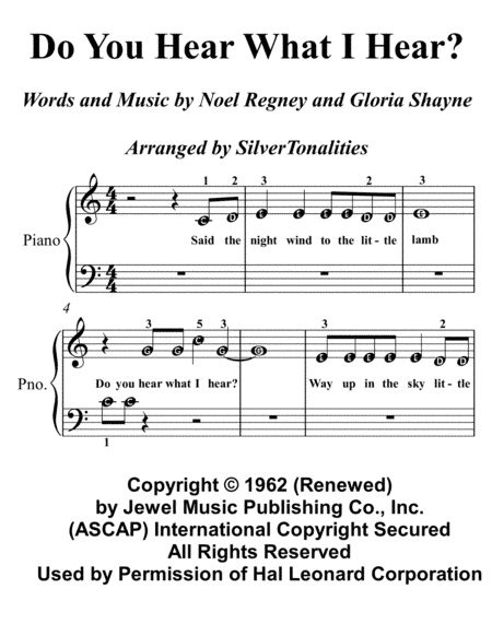 Do You Hear What I Hear (arr. SilverTonalities)
