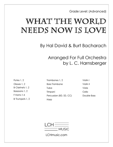 What The World Needs Now Is Love (arr. L. C. Harnsberger)