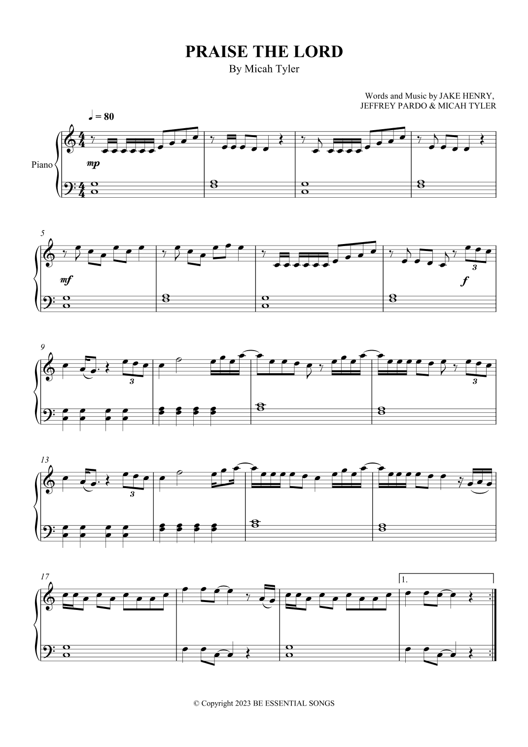 Praise The Lord (arr. SCMusic)