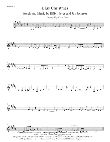 Blue Christmas (arr. Kevin Busse)
