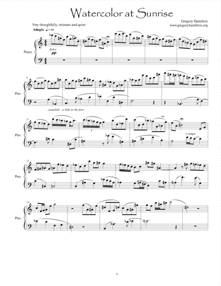 Watercolor at Sunrise