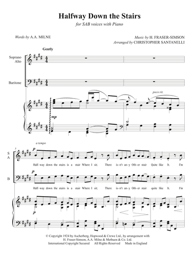 Halfway Down the Stairs (arr. Christopher Santanelli)