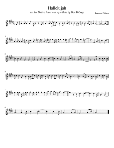 Hallelujah (arr. Ben D'Ooge)