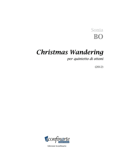 Sonia Bo: CHRISTMAS WANDERING (ES 857)  - Score Only