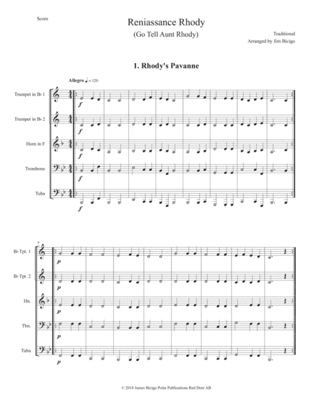 Renaissance Rhody (arr. James Bicigo)