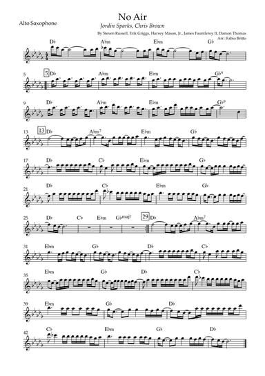 No Air (arr. Fabio Britto)