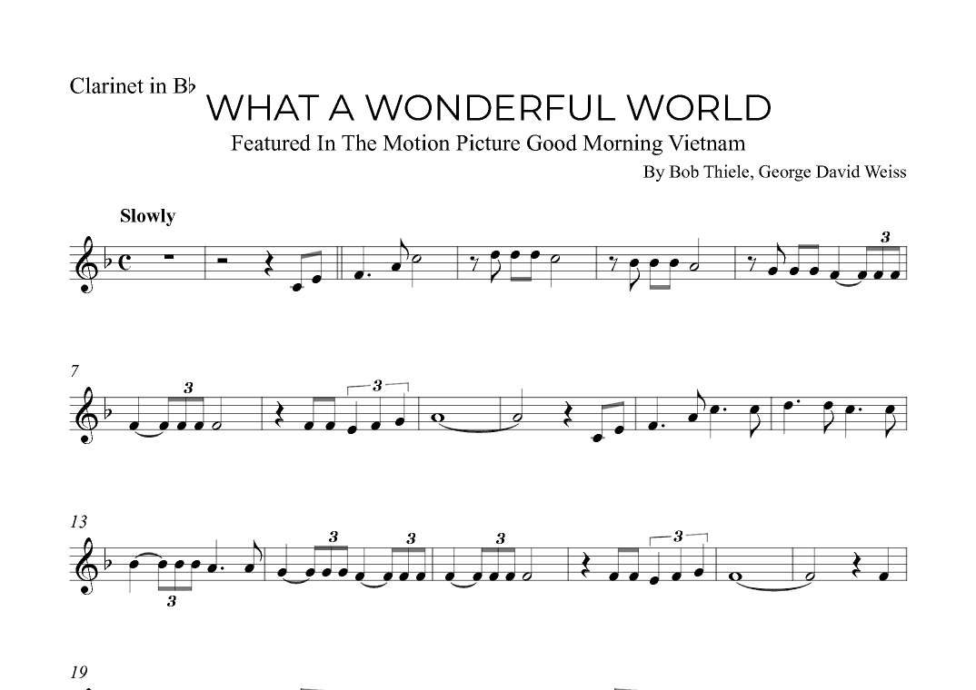 What A Wonderful World (arr. Alex Nunes Rodrigues)