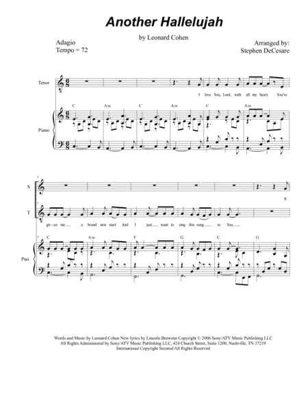 Another Hallelujah (arr. Stephen DeCesare)
