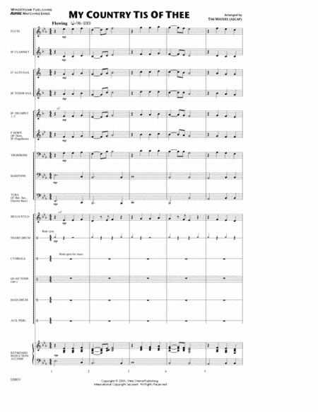 My Country Tis Of Thee (Very Easy) (arr. Tim Waters)