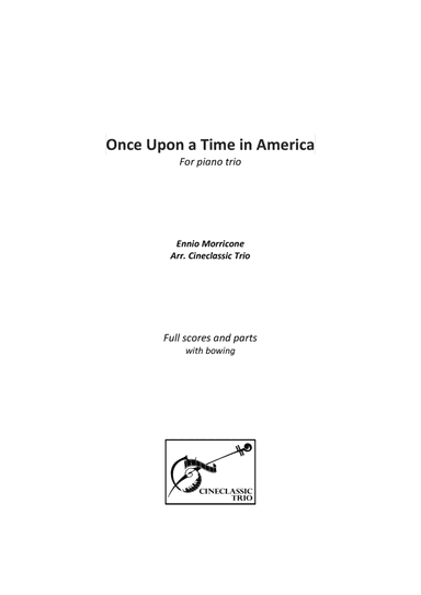 Once Upon A Time In America (arr. Cineclassic trio)