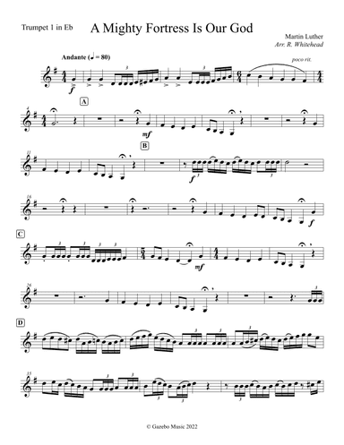 A Mighty Fortress Is Our God (arr. Robert Whitehead)