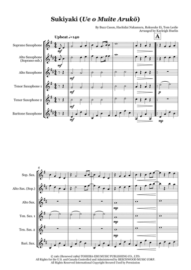 Sukiyaki (arr. Kayleigh Huelin)