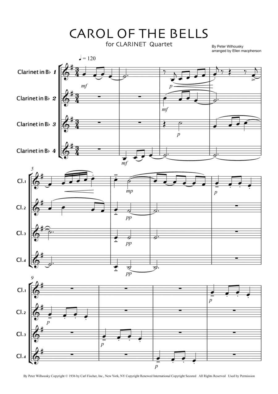 Carol Of The Bells (arr. Ellen Macpherson)