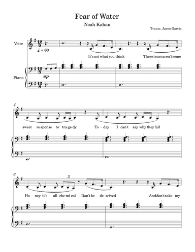 Fear Of Water (arr. Jason Garcia)