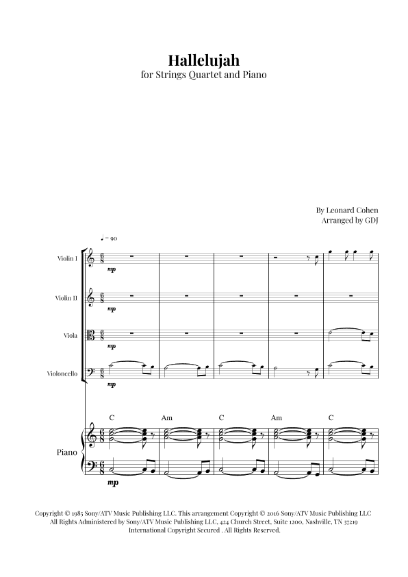Hallelujah (arr. GDJ)