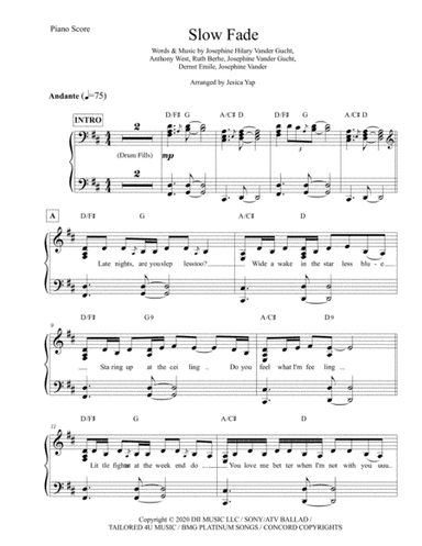 Slow Fade (arr. Jesica Yap)