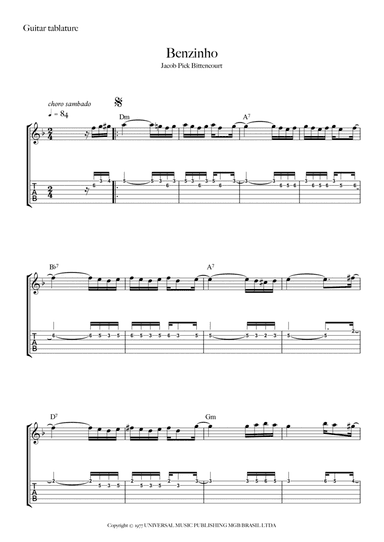 Benzinho (arr. Fabio Carrilho)
