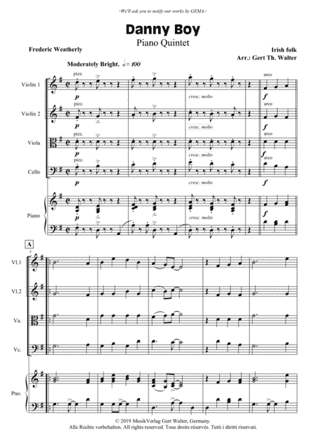Danny Boy (arr. Gert Th. Walter)